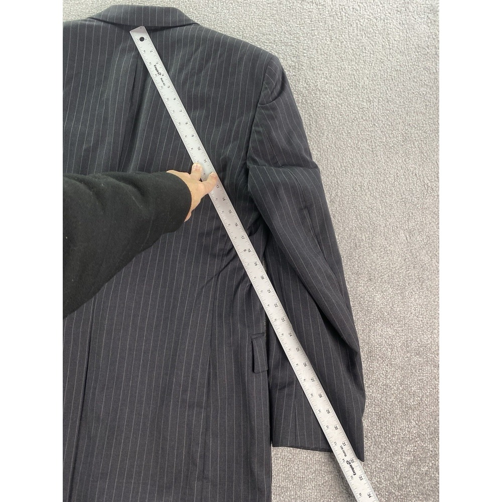 Jos. A Bank Suit 41 L Gray Wool Striped Premium Business Jacket Pants Set 36x34 - Picture 7 of 16